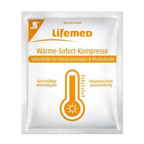 Wärme-Sofort-Kompresse, Wärmekompresse, Wärmeakku, 13 x 15 cm, von Lifemed