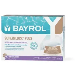 Bayrol Superflock Plus Flockkartuschen - Poolzubehör mit Langzeitflockung für Sandfilter, entfernt effektiv Phosphate und Metall-Ionen dank innovativer Lanthan Technologie.