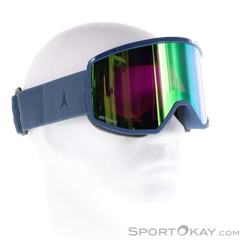 Atomic Four HD Skibrille - Dunkel-Blau - One Size - Die Atomic Four HD Skibrille vereint Qualität und Style. Ideal für kompakte Gesichter, bietet sie mit ihrem Live Fit-Rahmen und der kratzfesten Außenscheibe hervorragende Sicht und Komfort beim Skifahren.