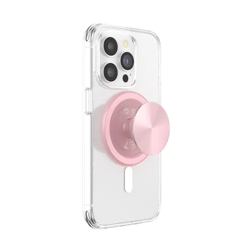 PopSockets Handy-Grip für MagSafe, Magnetischer Halter, Handyständer, Light Pink - Dusty Rose
