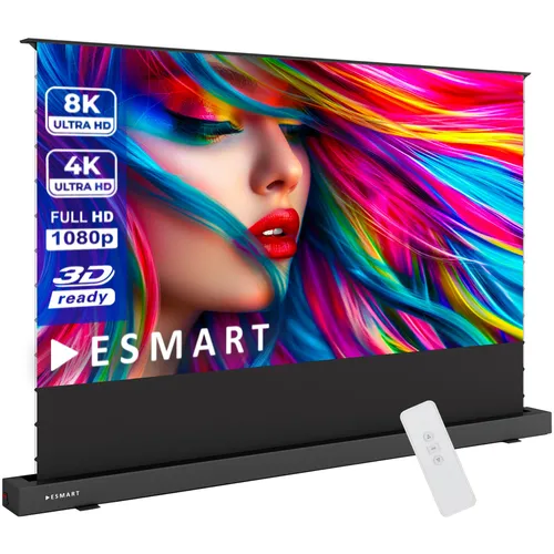 ESMART Expert FSX-ALR CBSP Tension Bildschirm 100" - Beamer-Leinwand mit 16:9 Format, 100" (254 cm) groß, ideal für brillante Projektionen und Heimkino-Erlebnisse.