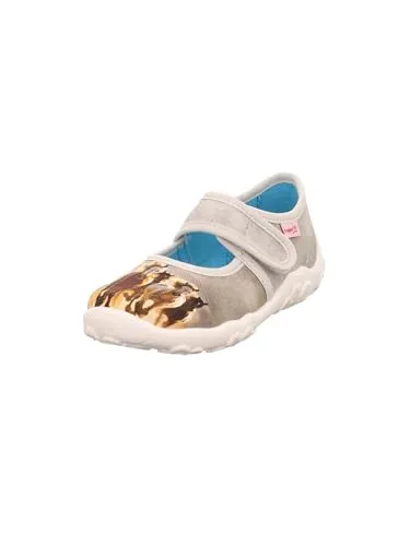 Superfit Bonny 1-000281 Hausschuh, BRAUN 4000, 28 EU - Hausschuhe aus strapazierfähiger Baumwolle mit verstellbarem Klettverschluss für perfekten Halt. Ideal für alle Böden, da die Sohle nicht abfärbt.