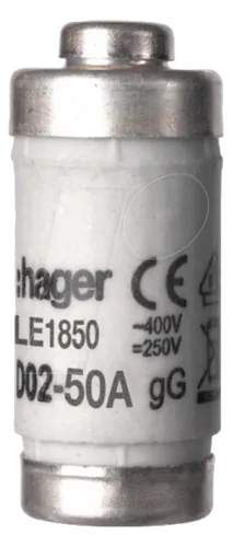 HAGER LE1850 - Sicherungseinsatz D02 E18 50A 400V gG mit Kennmelder