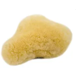 Reissner Lammfelle Sattelbezug Sattelbezug Fahrradsattel aus echtem Lammfell FSB-A (1 St) gelb 30x20cm (Gr.1) | 20 cm x 30 cm x 5 cm