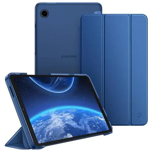 Fintie Hülle für Samsung Galaxy Tab A11 8,7" 2025/ Tab A9 8.7 Zoll Tablet, Ultra Dünn Schutzhülle mit Transparenter Rückseite, Navy