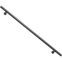 Dolle Handlauf-Komplettset 150 cm Ø 4 cm Anthrazit - Handläufe für zusätzliche Sicherheit an Treppen und im Wohnraum. Witterungsbeständig aus Aluminium, ideal für den Außenbereich und robust gegen Umwelteinflüsse.