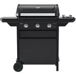 Campingaz 1 Series Compact 3 LS Barbecue Gasgrill - Schwarz - Grill mit 9600 W Gesamtleistung und 3 leistungsstarken Brennern für optimale Wärmeverteilung. Ideal für Gartenpartys und BBQs.