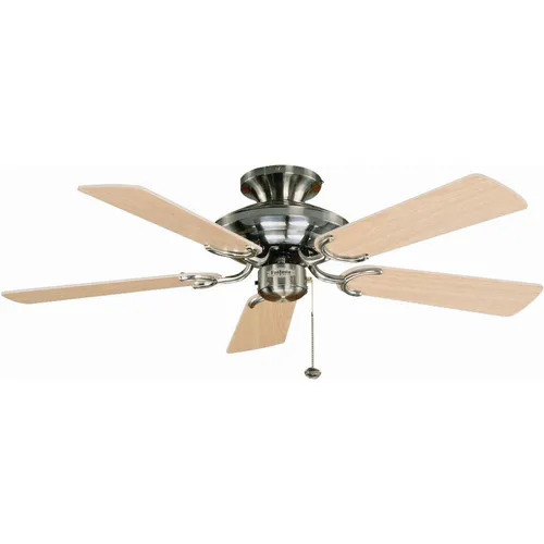 Fantasia Deckenventilator Mayfair Edelstahl / Ahorn 107 cm (110866)