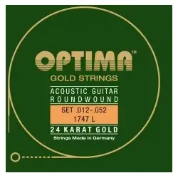 1747L Goldsaiten Akustikgitarre - Zubehör für Gitarre & Bass, mit echtem 24 Karat Gold beschichtet für brillantes Klangbild und ideal für Nickelallergiker – die Premium-Wahl für anspruchsvolle Musiker.
