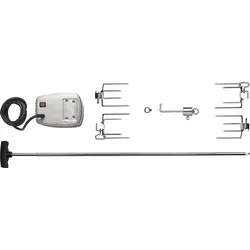 Commercial Drehspieß-Set für 500-er Modelle - Edelstahl Grillspieß-Set inkl. Motor, ideal für Napoleon Prestige 500-er Modelle, sorgt für gleichmäßiges Grillen und köstliche Ergebnisse.