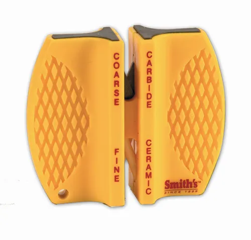 Smith's 2-Step Knife Sharpener - Messerschleifgerät - Manueller Messerschärfer für präzise Schärfergebnisse und einfache Handhabung, ideal für die Küche.