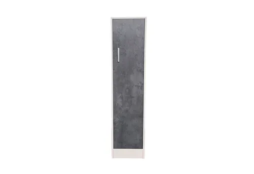 HTI-Line Hochschrank Küchenschrank Kombi S Blanca - Hochschrank in modernem Design, mit 4 Fächern und 1 Tür, ideal für platzsparende Aufbewahrung in der Küche oder im Wohnzimmer.