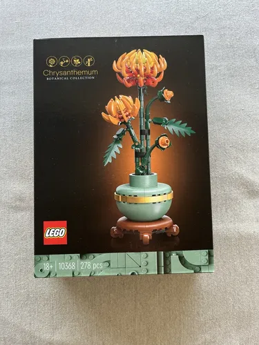 LEGO Chrysantheme (10368) - Botanicals Konstruktionsspielsteine, 278 Teile, kreative Blumendeko für Erwachsene mit digitaler Bauanleitung