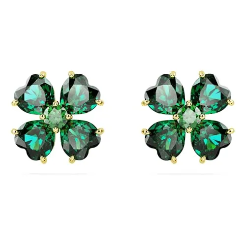 Swarovski Idyllia Ohrstecker - Ohrringe für Damen mit strahlenden Swarovski Kristallen im Glücksklee-Motiv, ideal für jeden Anlass und als Geschenk geeignet.