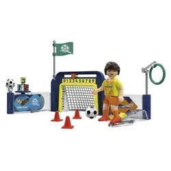 PLAYMOBIL 72057 Fußball-Trainingsstation - Die PLAYMOBIL Fußball-Trainingsstation bietet spannende Möglichkeiten zum Üben von Schüssen, Pässen und Dribbling. Mit vielfältigem Zubehör und einem Toranzeiger wird das Training zum Erlebnis für kleine Fußballfans!