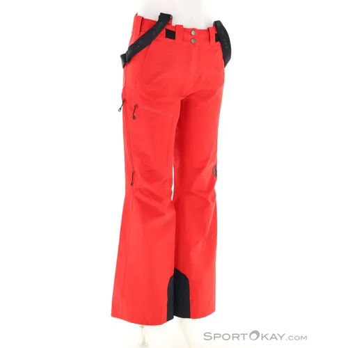 Scott Explorair 3L Damenhose in Power Red (7854) – M - Die Scott Explorair 3L Hose bietet optimalen Schutz und Komfort für Outdoor-Aktivitäten. Mit wasserdichtem DRYOsphere-Material, abnehmbaren Hosenträgern und praktischen Taschen ist sie die perfekte Wahl für Skifahren und Freizeit.