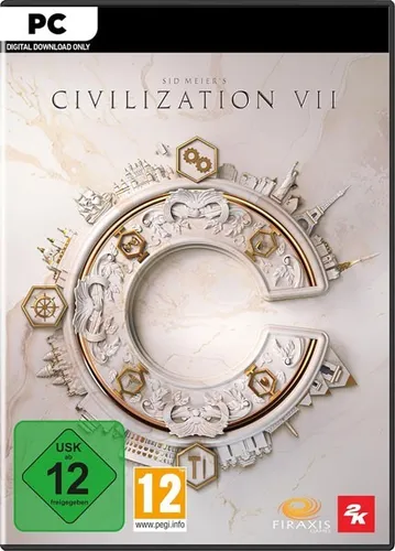 Sid Meier's Civilization VII - PC Strategiespiel - PC Spiel ab 12, erlebe den epischen Aufbau deines eigenen Reiches durch verschiedene Epochen mit legendären Anführern und taktischen Entscheidungen in einem detailreichen Multiplayer-Modus.