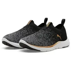 PUMA Damen Softride Remi Slip-on Knit Wn's Road Running Shoe - Laufschuhe mit innovativem Knit-Obermaterial für atmungsaktiven Komfort und optimale Passform – perfekt für dynamisches Laufen und sportliche Freizeitaktivitäten.