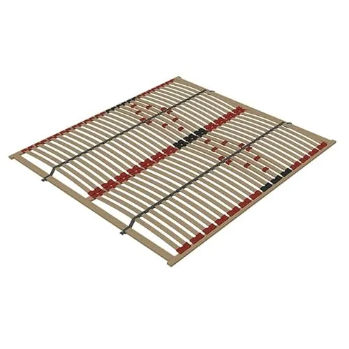 Holz-Lattenrost 140x200 Surface Standard mit Härteregelung - Lattenrost aus 28 gebogenen Birkenlatten, ideal für individuellen Schlafkomfort dank Härteregelung im Lendenbereich und beständigen Halterungen.