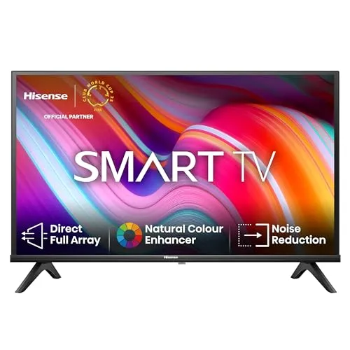 Hisense 32E4KT - 32 Zoll HD Ready Smart TV, Triple Tuner, Natural Colour Enhancer und Game Mode für optimales Fernseherlebnis