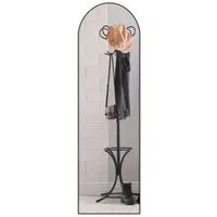 Floordirekt Ganzkörperspiegel Madison - Gewölbt, Aluminiumrahmen Schwarz, 150 x 40 cm - Der stilvolle Ganzkörperspiegel Madison mit schwarzem, gewölbtem Aluminiumrahmen bietet eine klare Reflexion und kann flexibel aufgestellt oder montiert werden. Ideal für jeden Raum und sofort einsatzbereit.