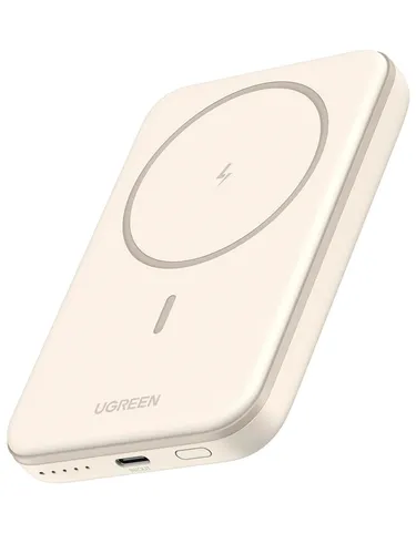 UGREEN Nexode Wireless Powerbank 5000mAh - Magnetische Power Bank für iPhone 12-16 - Powerbanks: Kabelloses Laden für iPhone 12-16 Serie mit starkem Magneten für sicheren Halt und einfache Handhabung. Ideal für unterwegs mit kompaktem Design und Multi-Schutz.