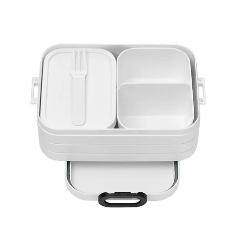 Mepal Lunchbox 0,9 L Brotdose Brotbox Snackbox Vesperdose Kinder Schule weiß