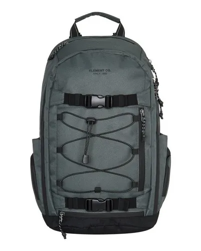 Element Herren Scheme Skate Backpack 30l - Schiefer - Skateboarding Tasche aus 100% recyceltem Polyester, wasserabweisend mit speziellem Laptopfach für 13-15 Zoll Geräte.