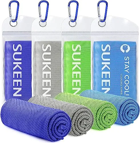 Kühltuch Set - Kühlendes Handtuch für Sport und Outdoor - Yogahandtücher, aus superabsorbierendem Mikrofaser-Kühlgewebe für sofortige Kühlung ohne Chemikalien, ideal für Training, Reisen und Hitzewallungen.