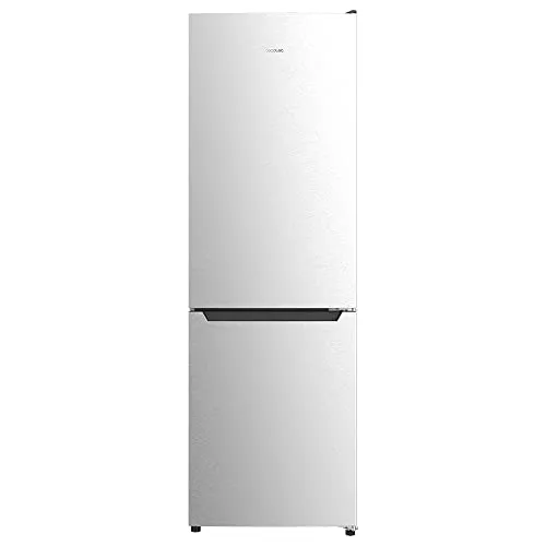 Cecotec Frigorífico Combi 2 Puertas Bolero CoolMarket Combi 322 Inox E. 322 L, Altura 185 y 60 cm de Ancho, Bajo Consumo, Sistema Multi Air Flow, Total No frost y 2 Cajones