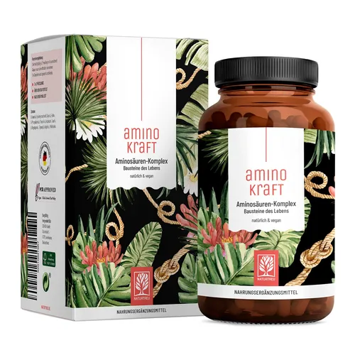 Aminokraft Aminosäuren-Komplex 180 St - Arzneimittel zur Unterstützung der Muskelregeneration, rezeptfrei und in praktischen Presslingen für eine einfache Einnahme.