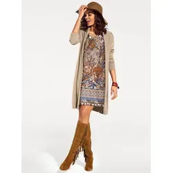 heine Strickjacke Long-Strickjacke, sand