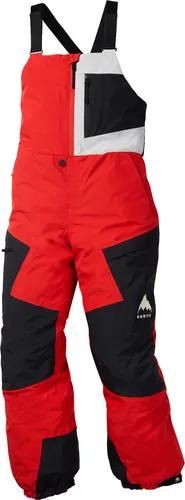 BURTON KIDS GORE-TEX POWLINE BIB Hose 2026 - Flame Scarlet / True Black - M - Wasserdichte und atmungsaktive Latzhose für Kinder mit Room-To-Grow-System. Ideal für Snowboard-Abenteuer, bietet Komfort und Bewegungsfreiheit dank flexibler Träger und verstellbarer Bündchen.