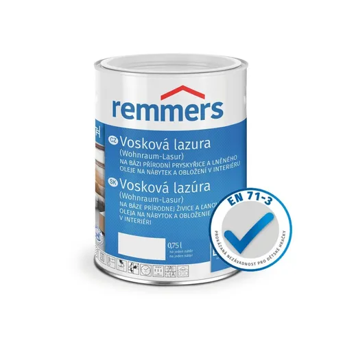 Remmers Wohnraum-Lasur weiß, 2,5 Liter - Beizen – Wasserbasierte Holzlasur für innen mit Abperleffekt, ideal für Böden, Möbel und Feuchträume.
