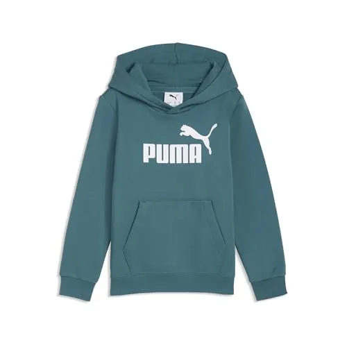 PUMA ESS No. 1 Logo Fleece-Hoodie Jungen, Gr. 116, emerald ice grün - Vielseitiger Kapuzenpullover für Jungen mit stylishem PUMA Logo. Bequem und perfekt für jeden Tag – ideal für Abenteuer und Freizeitaktivitäten.