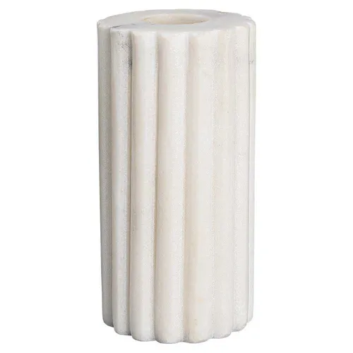 Greengate Kerzenhalter MARBLE Weiß Marmor 10 cm - Eleganter Kerzenständer aus 100% Marmor, ideal für stilvolle Dekoration. Mit einem Durchmesser von 5 cm und einer Höhe von 10 cm bringt er ein modernes Ambiente in jeden Raum.