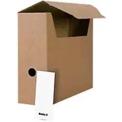 Biella Karton Archivbox Braun 325mm x 277mm x 97mm