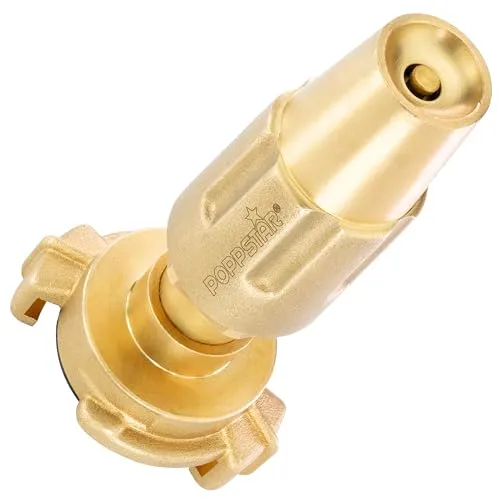 POPPSTAR Messing Gartenspritze extra robust mit Spritzdüse Nennweite 11mm