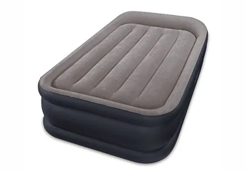 Intex Deluxe Pillow Rest Raised Luftbett - Twin - Matratzen mit integrierter elektrischer Pumpe für schnelle Aufblasbarkeit und hohen Schlafkomfort, ideal für Gäste oder Camping.