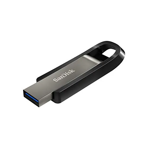 SanDisk Extreme GO USB 3.2 Flash Drive 64 GB - Highspeed USB mit 400 MB/s, inklusive RescuePRO Deluxe zur Datenwiederherstellung und SecureAccess für Datensicherheit