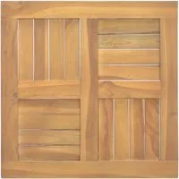 vidaXL Tischplatte Massivholz Teak - Ersatztischplatte - Quadratische Holzplatte 40 x 40 cm aus hochwertigem Teak, ideal für individuelle Tischgestaltungen und langlebig im Gebrauch.