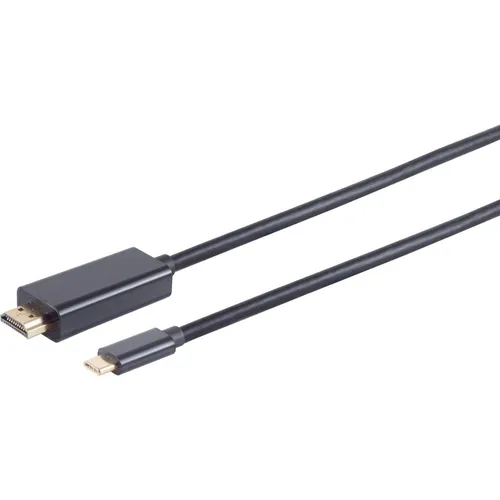 S/CONN maximum connectivity Displayportkabel-USB Typ C Stecker auf Displayport Stecker, 8K60Hz, 1,0m (10-62025)