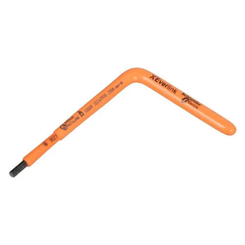 Schneider Electric Innensechskantschlüssel LADALLEN4 4mm - Steckdosen- & Schalterteile, 1000V Innensechskantschlüssel mit rechtwinkligem Handgriff für präzise Arbeiten in elektrischen Installationen.