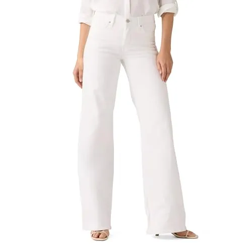 Levi's Shaping Wide Leg Soft Clean White 318 - Bequeme Wide Leg Jeans mit integriertem Baucheinsatz für eine schmeichelhafte Silhouette. Der superweiche Stretch-Denim sorgt für perfekten Sitz und Bewegungsfreiheit. Ideal für jeden Anlass – einfach kombinierbar!