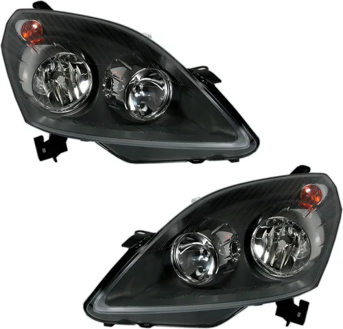TYC Scheinwerfer Set für Opel Zafira B 2005-2014 in Schwarz - Autoteile - 2-teiliges Scheinwerfer Set mit Stellmotoren für elektrische Leuchtweitenregulierung, Eintragungsfrei mit E-Prüfzeichen, ideal für den Austausch defekter Scheinwerfer.