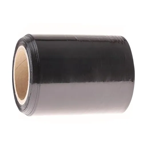 OFFICE PRODUCTS Stretchfolie Schwarz folie 1 kleine Rolle/Handstretchfolie / 90m - 10cm / 0,25kg netto 23my Hand Umzugfolie/Stretchfolienrolle/Wickelfolie Packfolie und Umzug/Verpackungsfolie