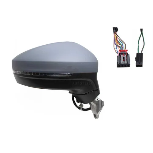ALKAR 9046147 Außenspiegel Rechts für VW TIGUAN - Beheizter, elektrisch anklappbarer Seitenspiegel mit LED-Blinklicht und Memory-Funktion, ideal für sicheres Fahren bei jedem Wetter.