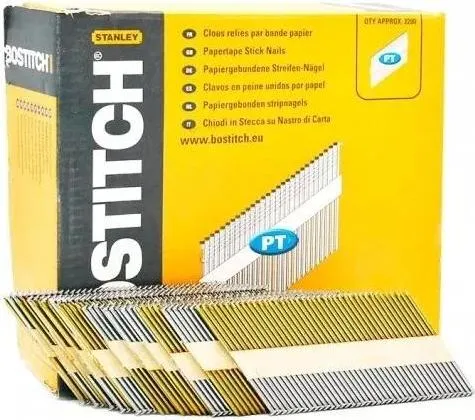 Bostitch PT Ringnägel 3,1 x 90 mm - 2200 Stück - Hochwertige Ringnägel für zuverlässige Befestigungen. Ideal für den professionellen Einsatz, bieten diese Nägel die nötige Stabilität und Festigkeit.