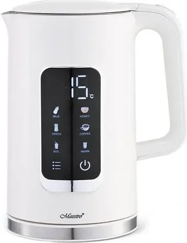 MAESTRO ELECTRIC KETTLE 1,7L, 2200W - Wasserkocher mit 1,7L Fassungsvermögen, leistungsstark mit 2200W für schnelles Erhitzen von Wasser, ideal für Teeliebhaber und schnelle Zubereitung.