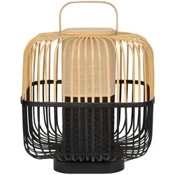 Tischleuchte Forestier, Bamboo Square M, Schwarz, für Wohnzimmer, Bambus, Design - 56